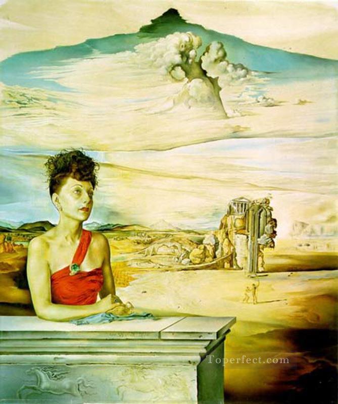 Portrait of Mrs Jack Warner 1951 Surrealism Oil Paintings